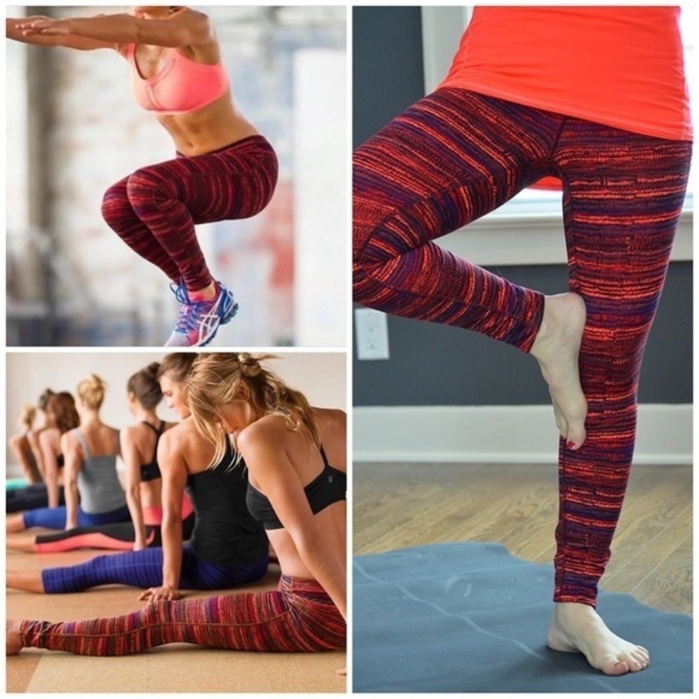Athleta Multicolor Retreat Chaturanga Full Length Leggings Size Small Petite